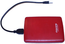 MaxOne 640GB  External Portable Red USB 3.0 Hard Drive HDD FORMATTED