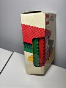 LEGO System Set 629 Three Small Baseplates 4204 Red Green Yellow Nib New 8x16