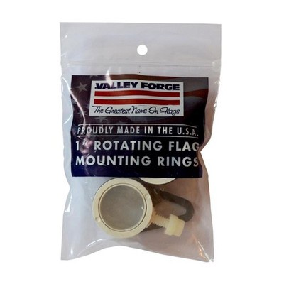 Valley Forge 1 in. L Plastic Flag Mounting Rings Brushed (Pack of 5)