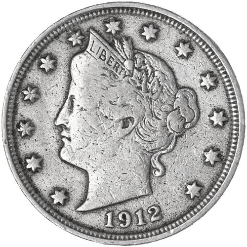 Photo of a 1912-P Liberty Nickel from an eBay listing that sold on Jul 20, 2026