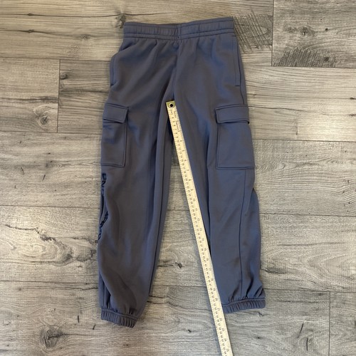 Under Armour Fleece Cargo Pants Tapered Youth Small Grey - Picture 5 of 12