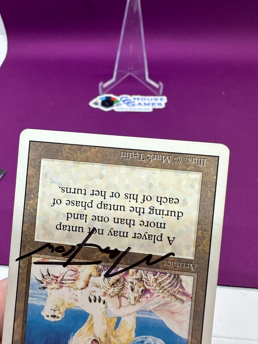 MTG Magic - Winter Orb Revised Signed by Illustrator Mark Tedin