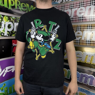 Corteiz Mickey Wid Da Blicky (Mickey Mouse) - Black | eBay UK
