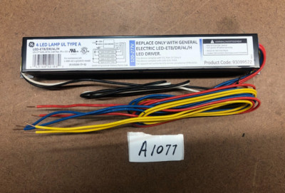 GE 4 LED LAMP UL TYPE A LED-ET8/DR/4L/H LED Driver (120-277 Volts)