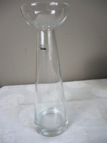 großes Bleikristall Hyazinthen Glas/ Vase mit Etikett 30cm - Bild 1 von 5