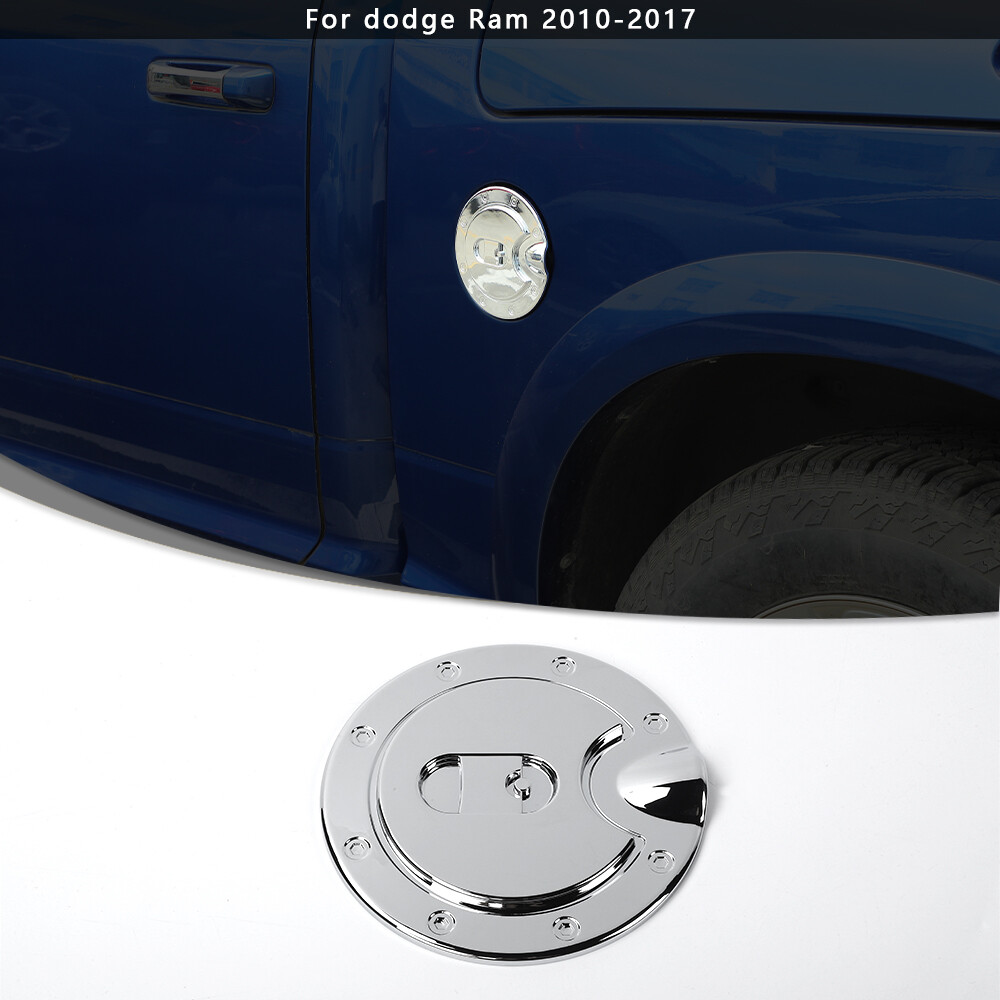 Car Filler Fuel Tank Door Cover Gas Cap Trim for Dodge RAM 1500 2010-2017 Chrome