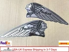 Indian Chief Scout Motorcycle Fuel Tank Emblem Indian Big Badge 2x Metal Chrome