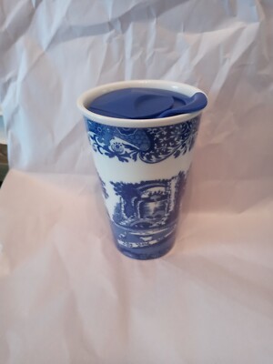 Spode Blue Italian Travel Mug: Stylish On-the-Go Elegance 3 Spode Blue Italian Travel Mug: Stylish On-the-Go Elegance