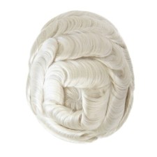 Mens Human Hair Replacement System Thin Skin Toupee Wig V-loop Hairpieces NG60RY