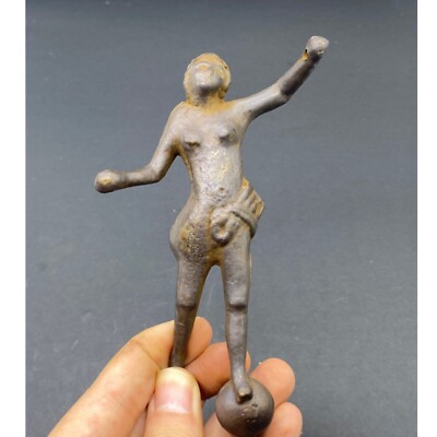 SEHR SELTENE ALTE ANTIKE RÖMISCHE BRONZE TANZSTATUETTE VON DIANA UM 200-300AD