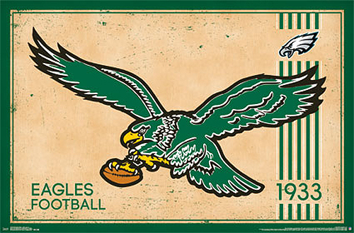 Philadelphia Eagles NFL RETRO-STYLE est. 1933 Official 22x34 Wall