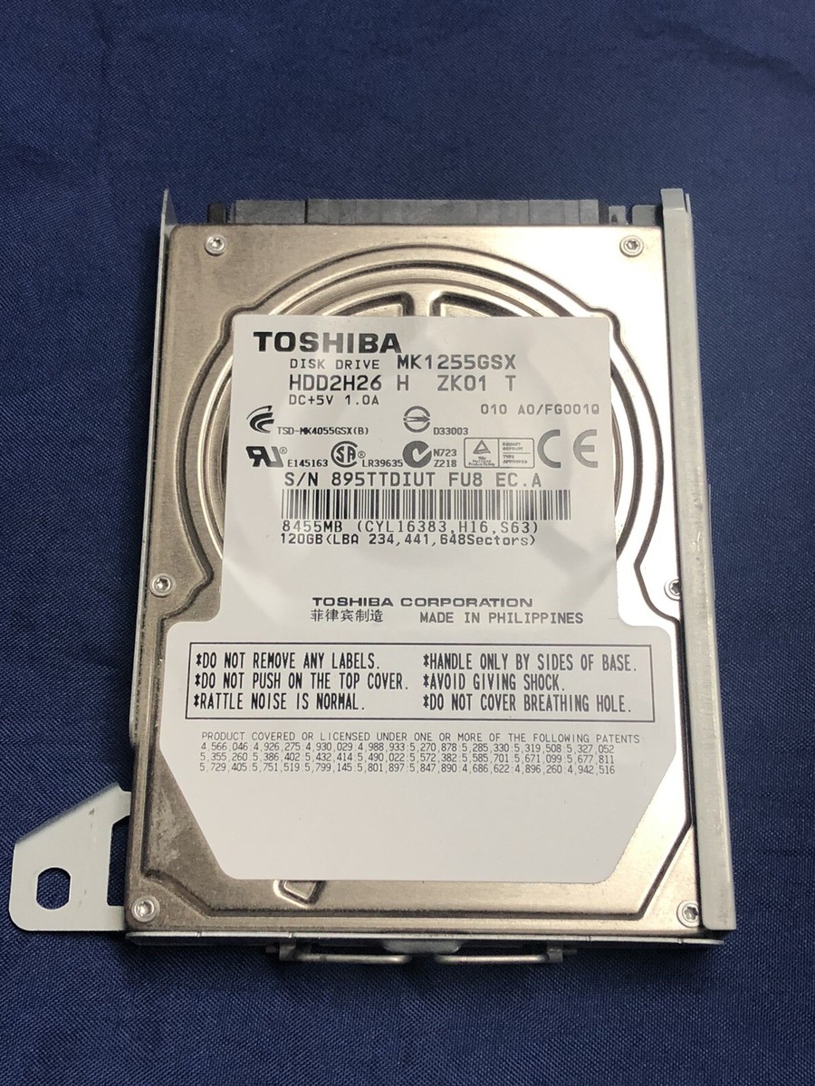 Sony Playstation 3 PS3 Slim Toshiba 120GB Hard Drive w/ Caddy