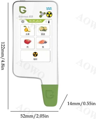Greentest Eco 6 Geigerzähler + Nitrattester TDS Strahlenmessgerät Prüfer Tester - Bild 12 von 12