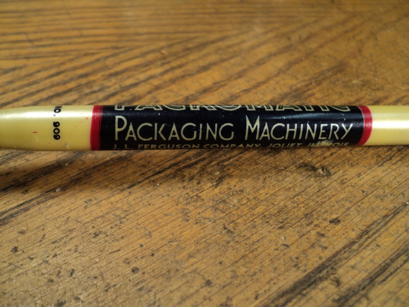 Vintage Fat Mechanical Pencil Packomatic Packaging Machinery Joliet