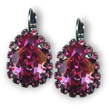 Mariana Earrings Elegant Rose Austrian Crystals My Treasures Coll.