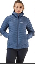 Cirrus Alpine Rab Jacket Woman's Bering Sea Uk 8 Rrp £180