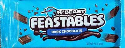 Mr Beast Feastables DARK CHOCOLATE NEW 2.1 oz Candy Bar | eBay
