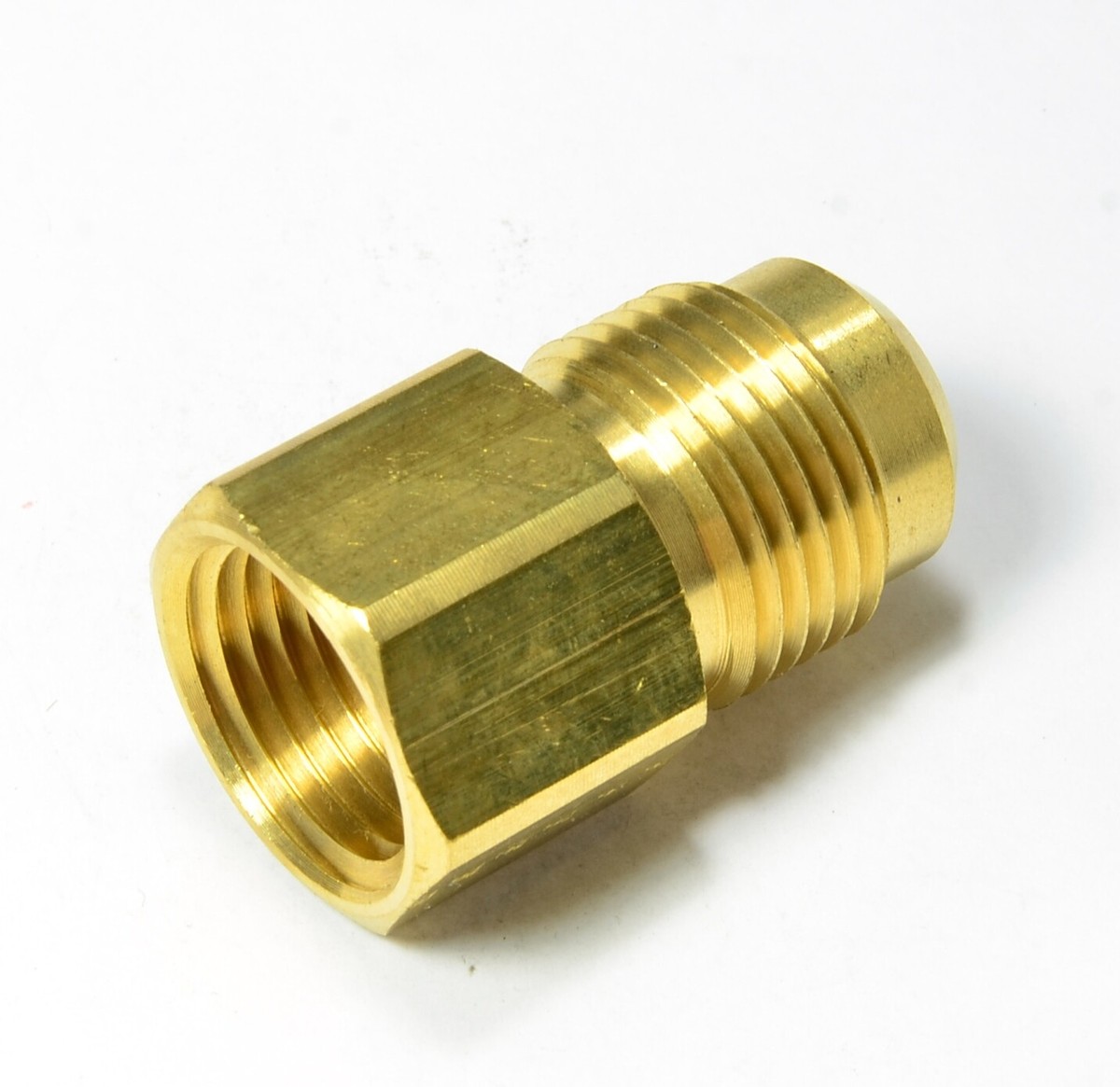JUWO Brass Pipe Fitting Reducer Adapter - 3/8 NPT Male X 1/2 NPT Female For Air, Gas, Oil - View #11