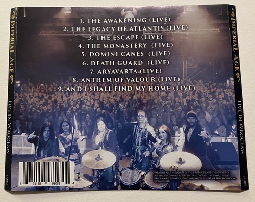 IMPERIAL AGE Live In Wroclaw CD (2019) album SIGNED autographed by Aor + Corn - Picture 5 of 6