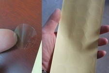 400 Pcs Clear Round Stickers Seals Adhesive Label Pack 1" 1.2" 2" Choice