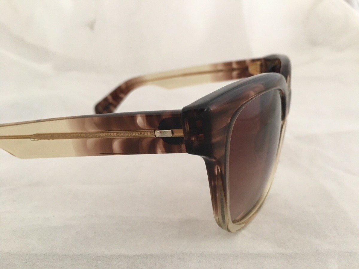 OLIVER PEOPLES Brinley Gradient Brown Retro Sunglasses With Dust Case Oliver Peoples 1983C with Bordeaux Bark frame and True Brown  main image 3
