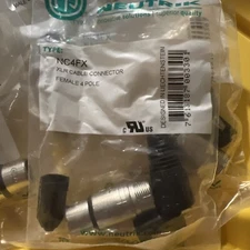 NEUTRIK NC4FX 4-Pin Female XLR Cable Mount Nickel Shell w/Silver Contacts
