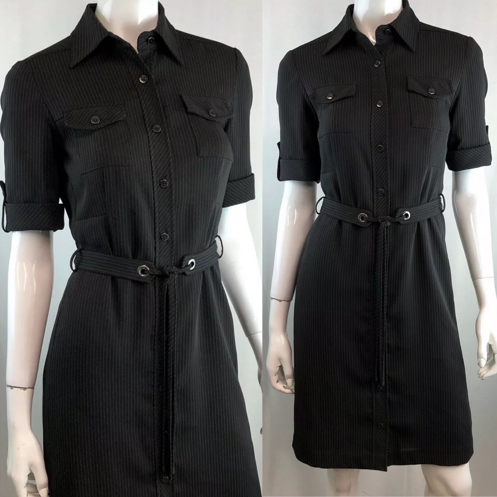 collared button down dress