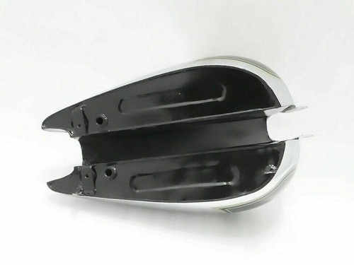 BSA M20 Black Painted Chrome Steel Petrol Fuel Gas Tank Civil Model |Fit For - Picture 7 of 8