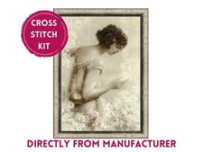 RIOLIS Kit punto croce contato 1277 vecchia foto. La lettera - Ritratto d'epoca