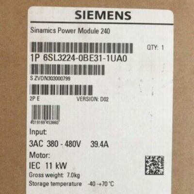 6SL3 224-0BE31-1UA0 NEW SIEMENS 6SL3224-0BE31-1UA0 G120 PM240 Power Module