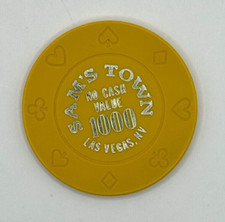 SAM'S TOWN CASINO LAS VEGAS 1000 NCV CASINO CHIP