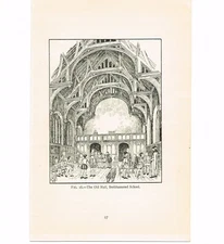 OLD HALL, BERKHASTED SCHOOL, BOOK ILLUSTRATION, c1919