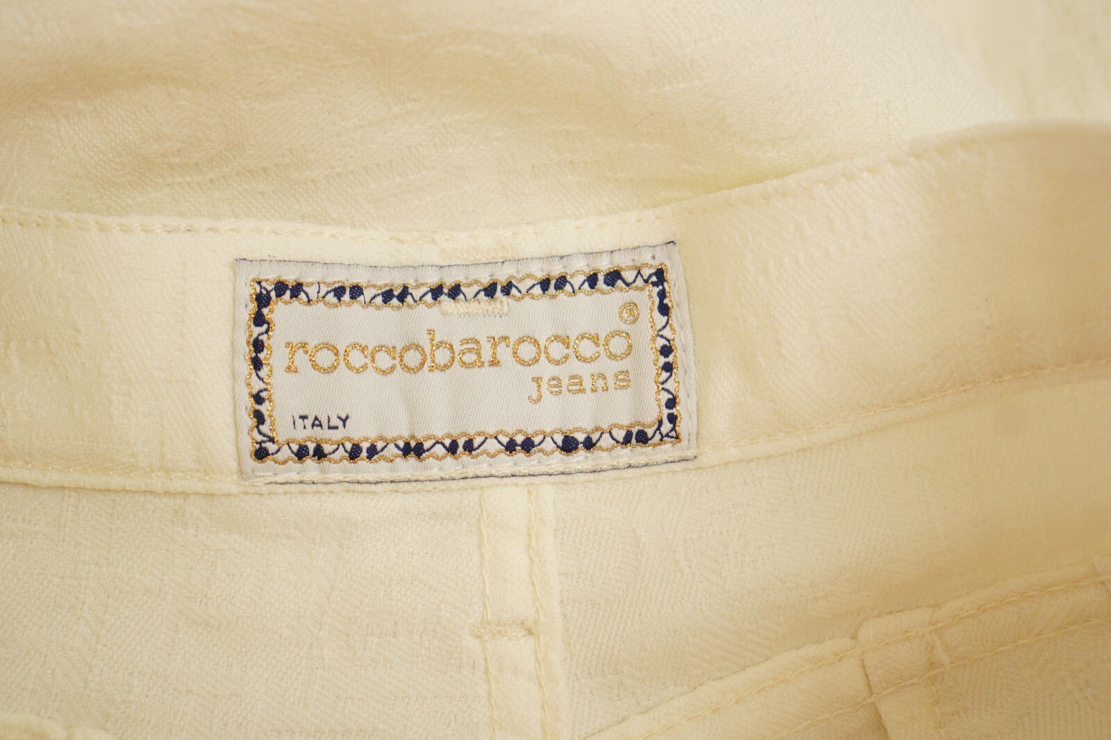 Women Roccobarocco Pants Made In Italy Vintage 90's Size I42 D36 W25 L30 JJF8 image 4