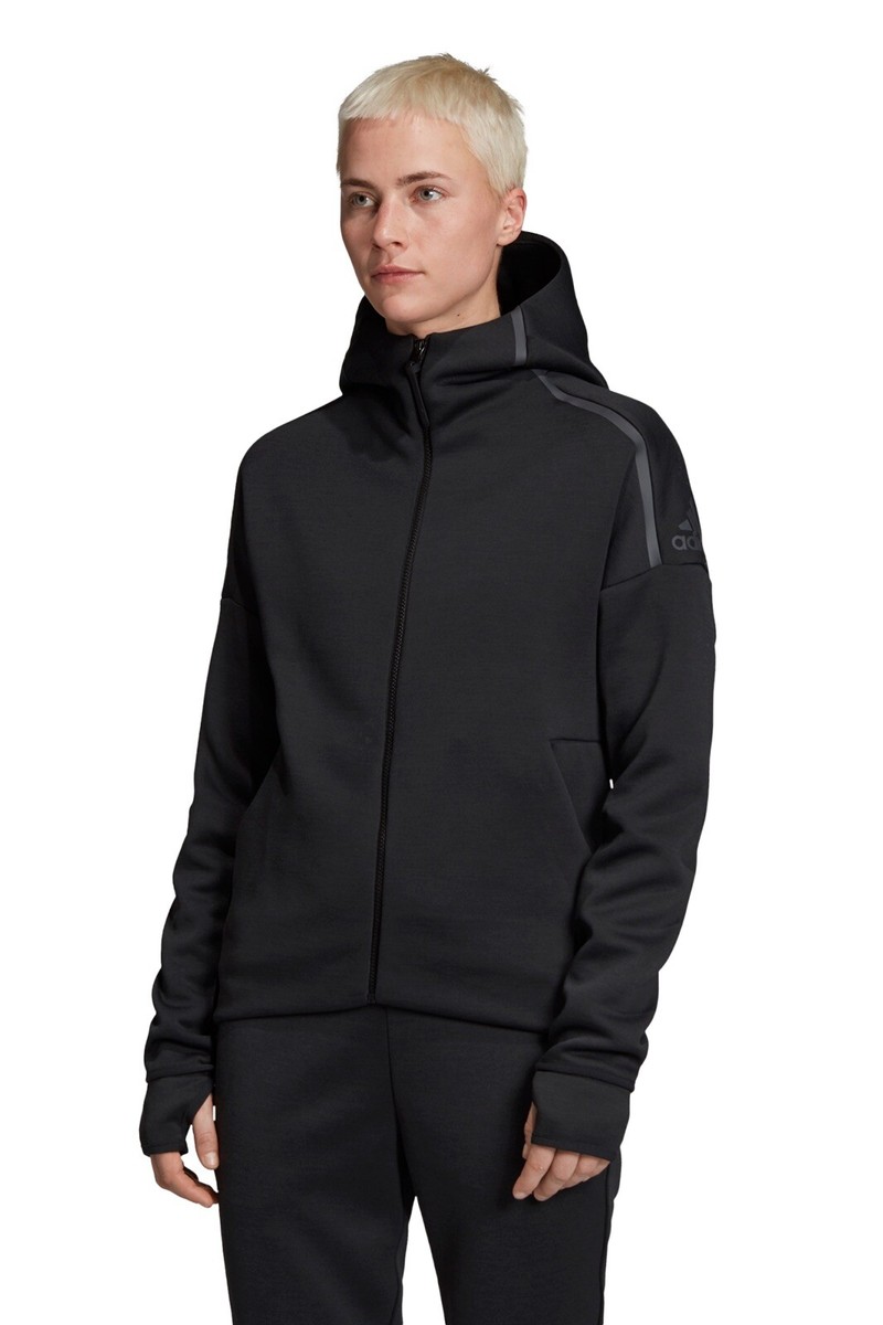 Adidas Women's ZNE Fast Release Hoodie FR Track Jacket Black Adidas Women's ZNE Fast Release Hoodie FR Track Jacket Black