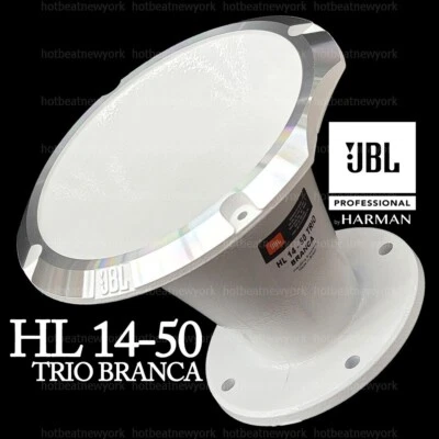 JBL HL 14-50 TRIO BRANCA White 2" Exponential Aluminum Horn 45x45 4-Bolt HL1450