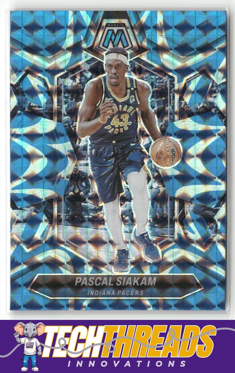 2023-24 Panini Mosaic #6 Pascal Siakam Reactive Blue
