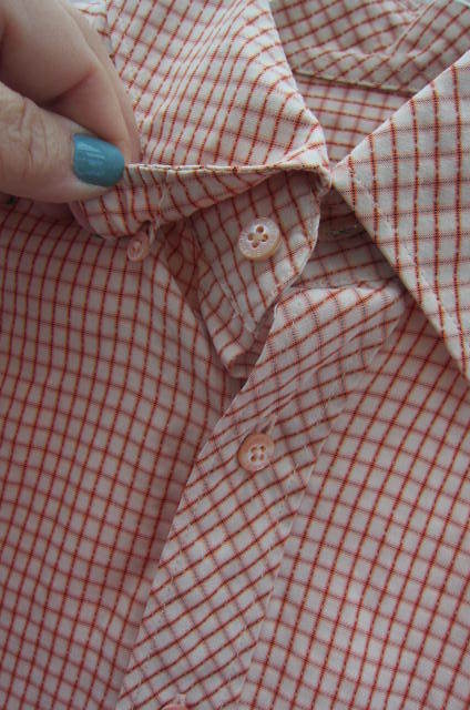 Bugatchi UOMO medium Button Front Shirt Orange Ch… - image 5