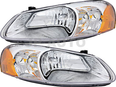 For 01-03 Chrysler Sebring Sedan/Convertible Headlight Halogen Set Pair