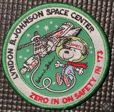NASA JOHNSON SPACE CENTER - ZERO IN ON SAFETY - HOUSTON - JSC PATCH - 3.5 
