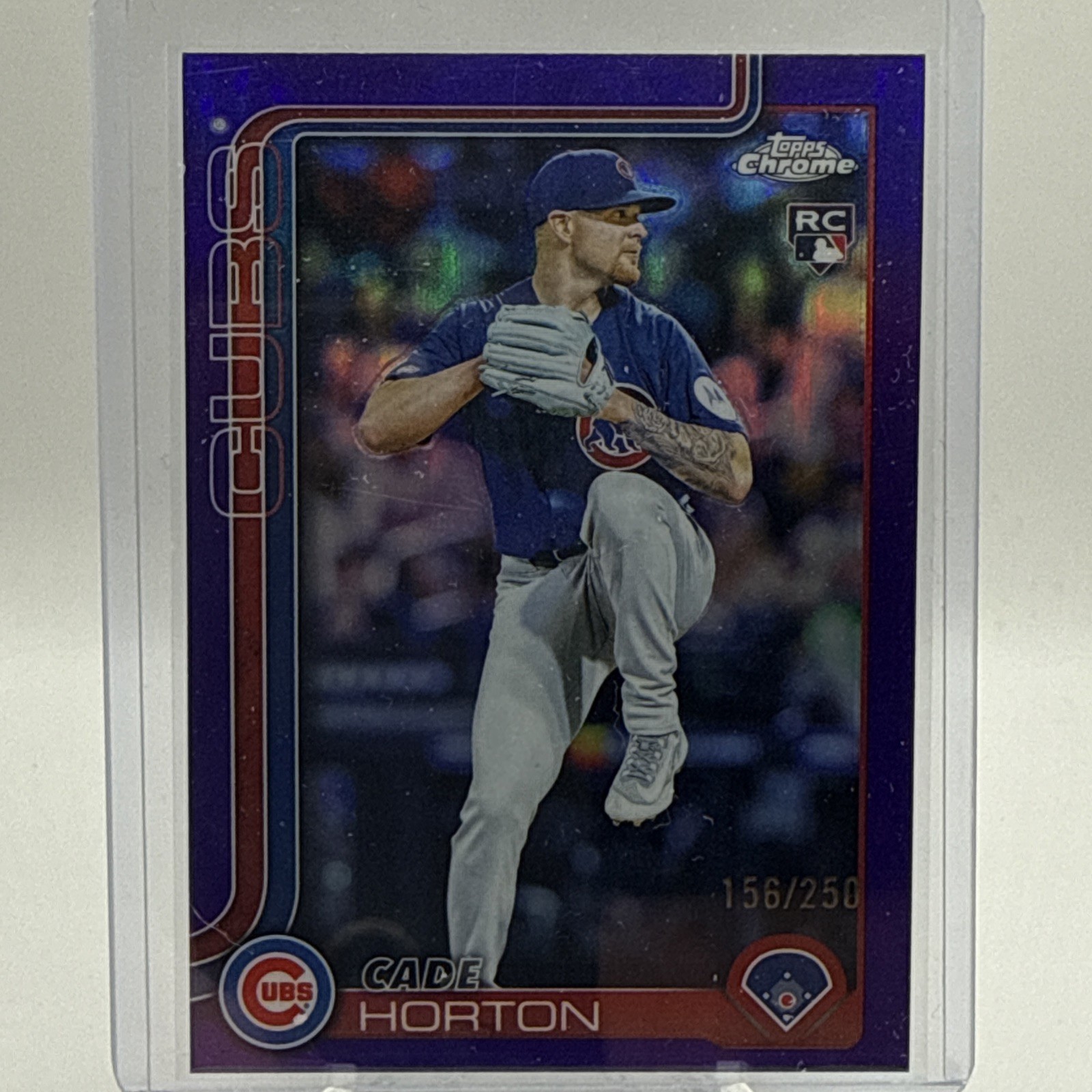 Cade Horton - 2025 Topps Chrome Update Purple Refractor USC63 RC /250 - Cubs