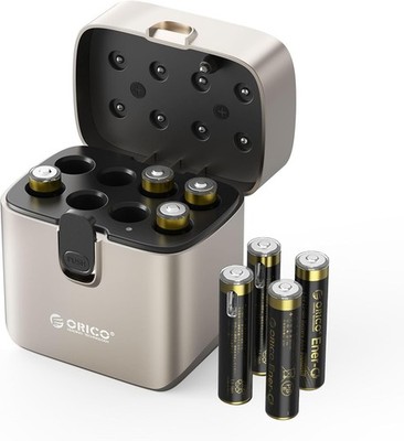 ORICO AAA Rechargeable Lithium Batteries Set 8-Pack with Charger, 1500 Cycles