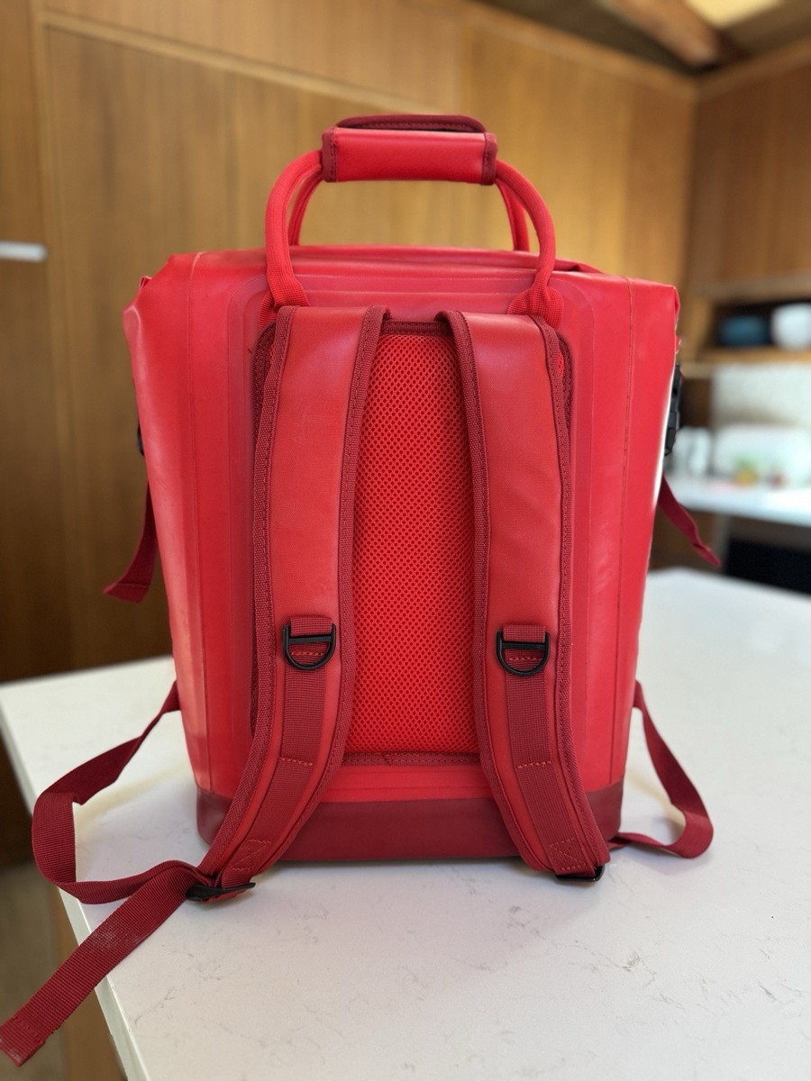Hunter X Target Red Travel Roll Top Waterproof Backpack Insulated