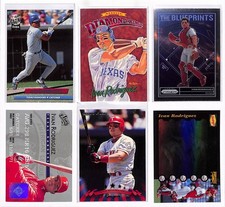 Ivan Rodriguez 6 Card Lot MLB Texas, Fleer Ultra RC, Donruss Diamond Kings+More