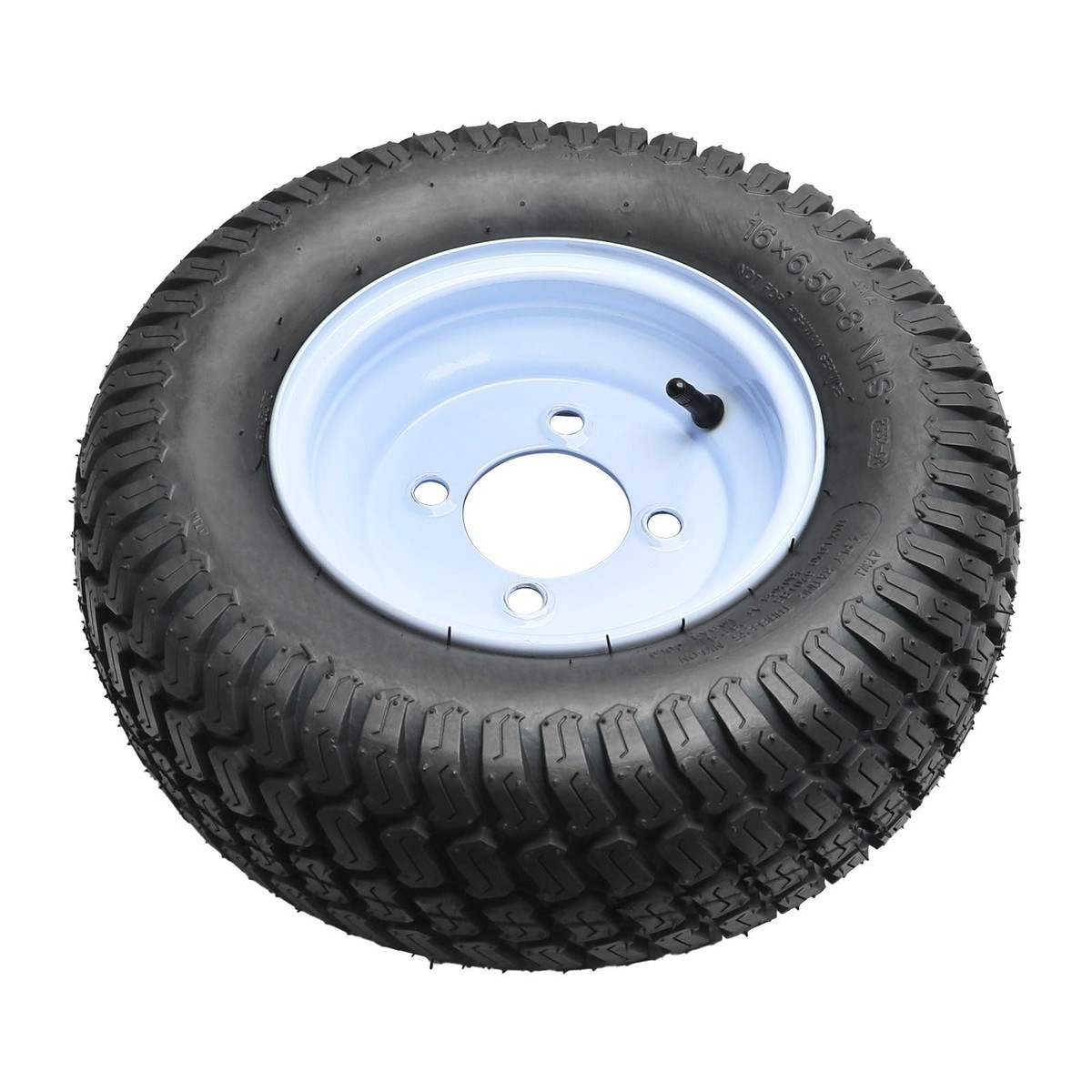 2 Set 16x6.50-8 Lawn Mower Tire & Wheel 4 Lug on 4
