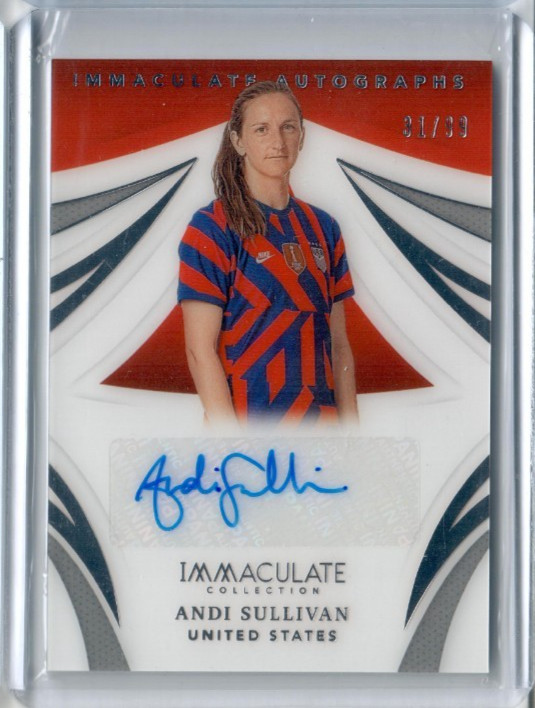 ANDI SULLIVAN 2021 Panini Immaculate Collection AUTOGRAPH #/99 USWNT USA AUTO