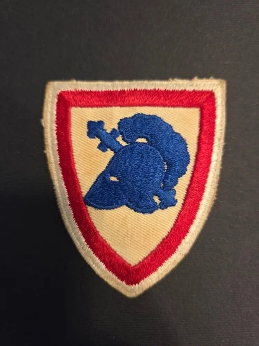 US Military Academy West Point SSI patch WWII WW2 white red blue cut edge