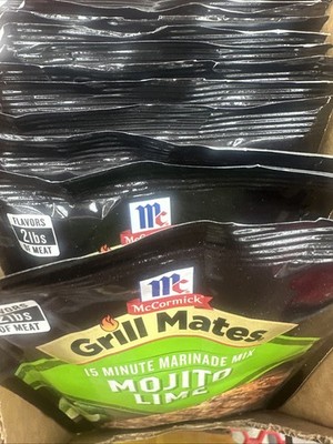 12x McCormick Grill Mates Mojito Lime Marinade Seasoning Mix | 1.06oz Bb 03/27