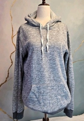 Element Women's Classic Heather Gray Hoodie Charcoal Grey Trim M