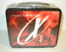 Vintage The X-Files Fight The Future Metal Lunch Box 1998 Sealed READ