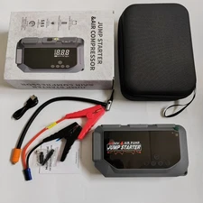 1000A Car Jump Starter with Air Compressor 12V&150PSI, Car Jump Box LED Display